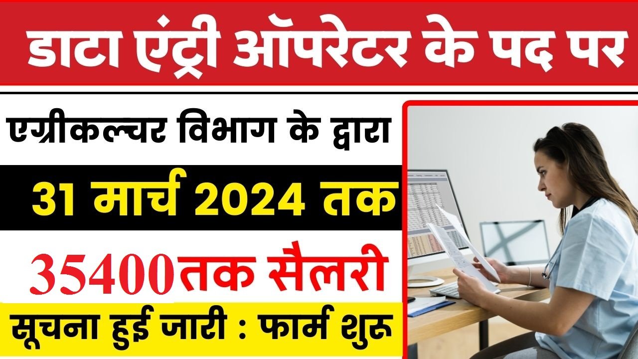 Data Entry Operator Vacancy 2024